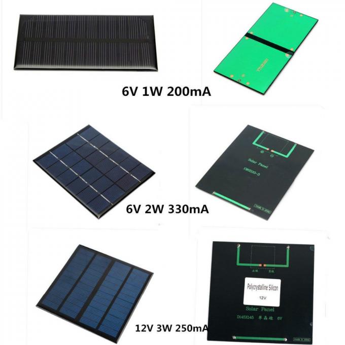 防水5v 6v 12v 0.5w 1w 2w 3wの小型太陽電池パネル 0