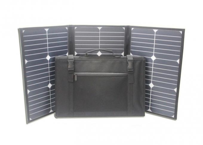 90wモノクリスタル折りたたみの太陽電池パネルはとの袋を運びます 0